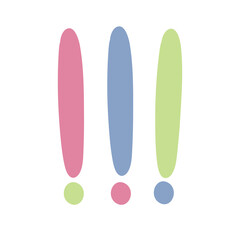 Colorful Exclamation marks