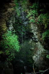 Mossy green waterfall 