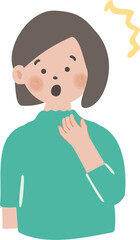 驚いている女性