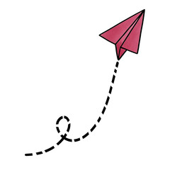 Pink Paper Plane