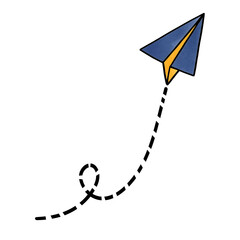 Paper Plane Flying