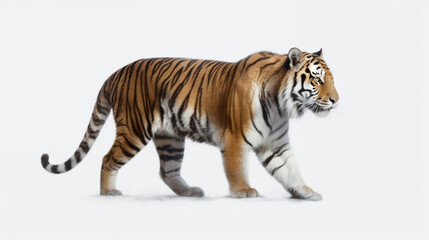 Fototapeta na wymiar tiger isolated on white