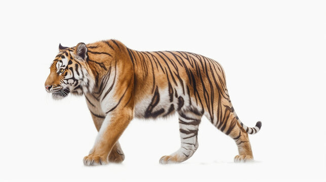 tiger isolated on white background