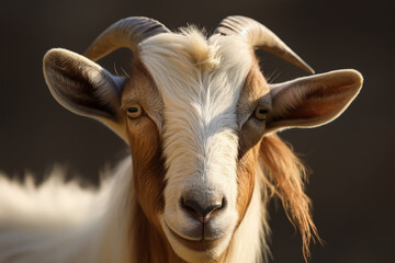 Fototapeta premium goat photo. Eid ul adha concept. Generative ai