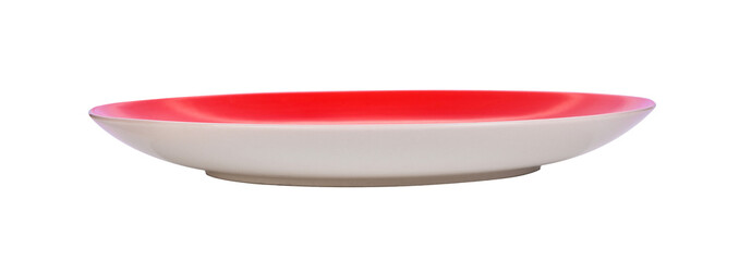 red plate on transparent png
