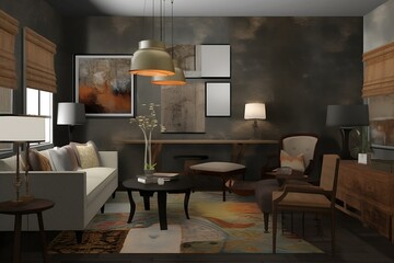 minimal  intorier bedroom livingroom design give a warm feeling