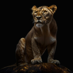 Plakat portrait of a lion