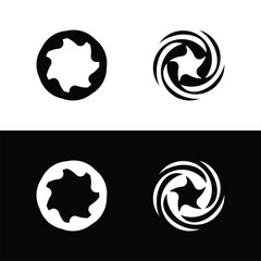 Circle vector logo template illustration . Circle icon logo