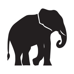 This is a Elephant Vector silhouette,