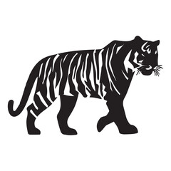 Tiger vector silhouette, Tiger vector illustration Clipart.