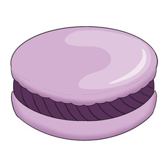 Grape macaron