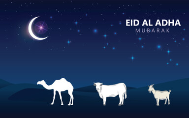 Fototapeta na wymiar eid mubarak post design - eid mubarak social media post - Islamic design - eid background - Eid ul Adha, Eid al Adha Design