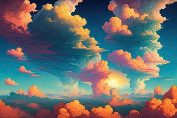Obraz na płótnie Canvas 内なる宇宙: 天空に広がる魂の秘密を解き明かす - Generative AI 4