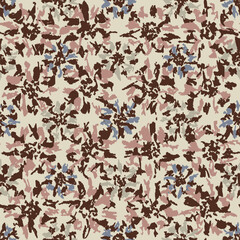 Fototapeta na wymiar Seamless abstract pattern with floral ornament 