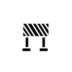 Road Barrier Signaling Solid Icon
