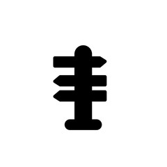 Sign Ways Path Solid Icon