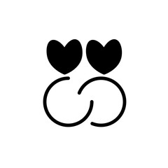 Jewelry Love Marriage Solid Icon