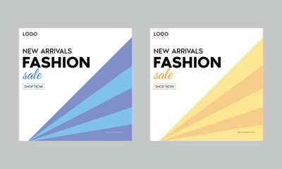 new arrivals fashion sale banner template, fashion sale offer template vector