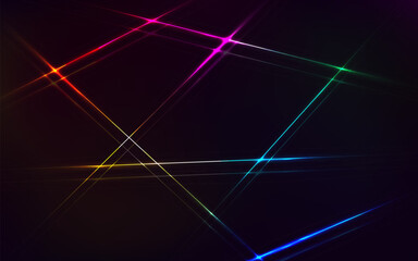Abstract Elegant diagonal striped colorful background and black abstract, dark background.