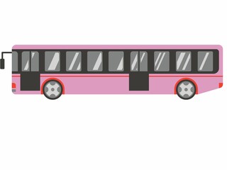 bus isolated on white