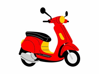 red scooter