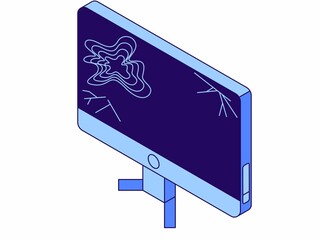 illustration of a mouse with a background