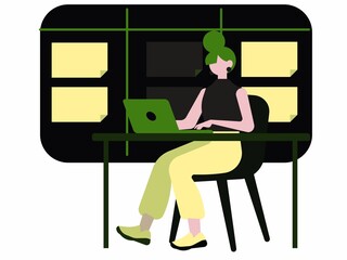 person sitting on a chair