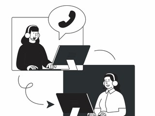 business people working together