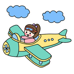 Airplane Cloud Sky Blue Green Nature