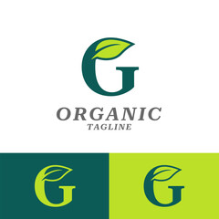G logo  flat design vector templates