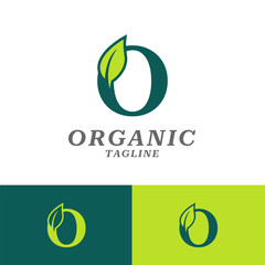 O logo  flat design vector templates