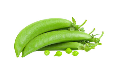 Green peas on transparent png