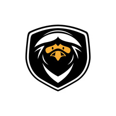 chicken logo black and white simple vector illustration template design