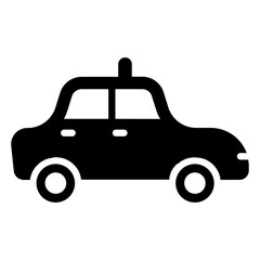 Police Car glyph icon