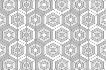 white abstract background with modern and hexagon pattern