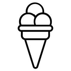 Fototapeta na wymiar ice cream cone