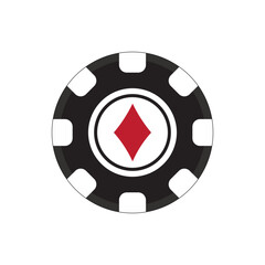 Casino Chips Flat Element