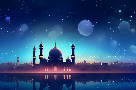 Eid al Adha Mubarak Islamic festival social media banner and Eid Mubarak Post Template sheep and lamb