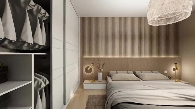 dormitorios y ba&ntilde;os de casa de lujo de estilo moderno minimalista 
