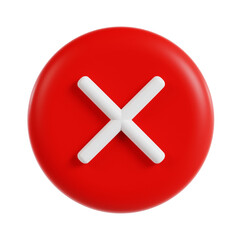 Obraz premium cross 3d render icon illustration, transparent background, feedback