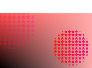 Illustration of a star symbolic background in beautiful red tones.
