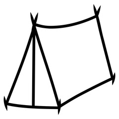 tent cartoon illustration