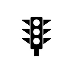 traffic light icon, red light icon