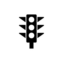 traffic light icon, red light icon