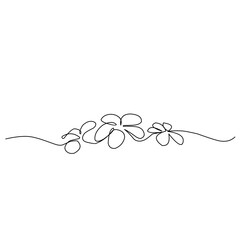 One Line Drawing Flower 