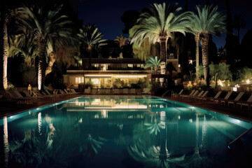 Fototapeta na wymiar Ein schöner Pool wie in einer Anlage an der Cote d'Azur