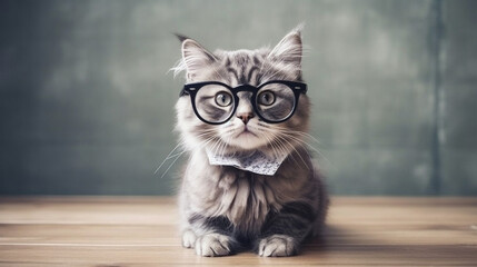Elevate your design with this stylish cat image . Generative IA