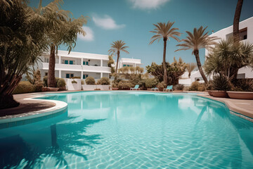 Fototapeta na wymiar Ein schöner Pool in Lanzarote