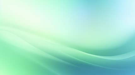 Abstract Background with Blue and Green Circles, Lines, and Waves without People, Generative AI