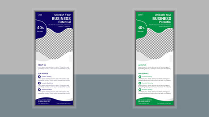 Corporate roll up banner 